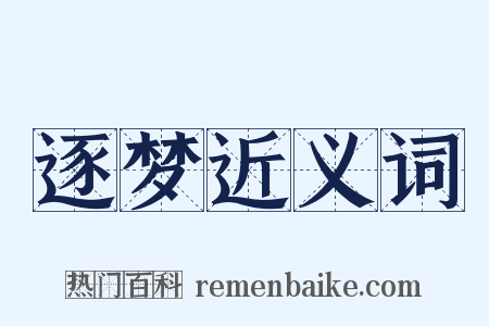 逐梦近义词是什么意思的图片